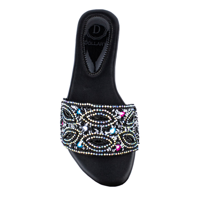 Stylish White Flat Slippers