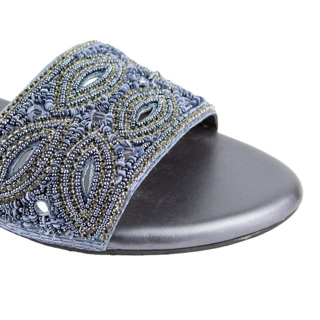 Elevated Grey Flat Slippers