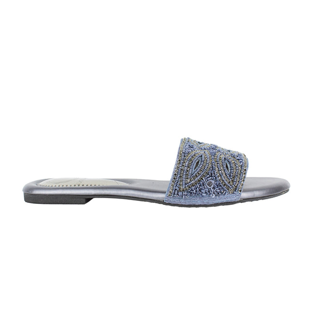 Elevated Grey Flat Slippers