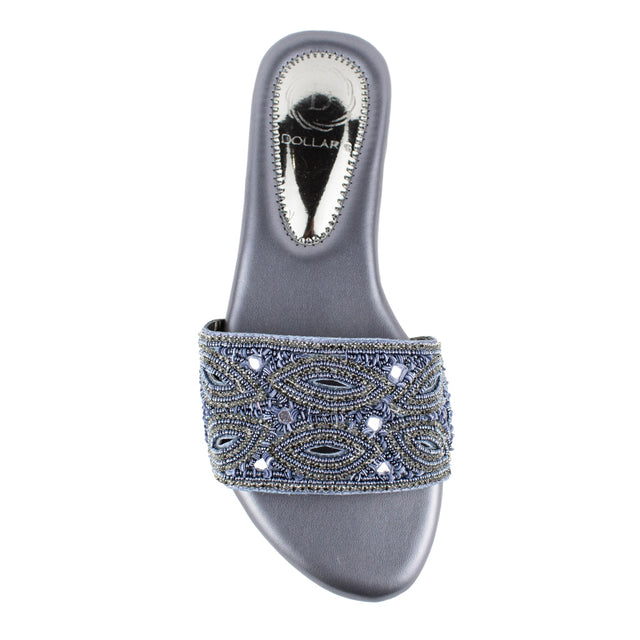 Elevated Grey Flat Slippers