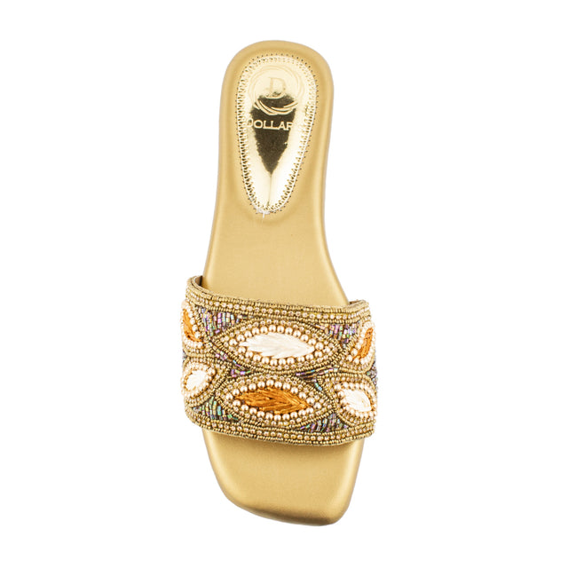 Regal Bronze Flat Slippers