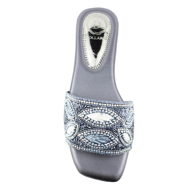 Iconic Grey Flat Slippers