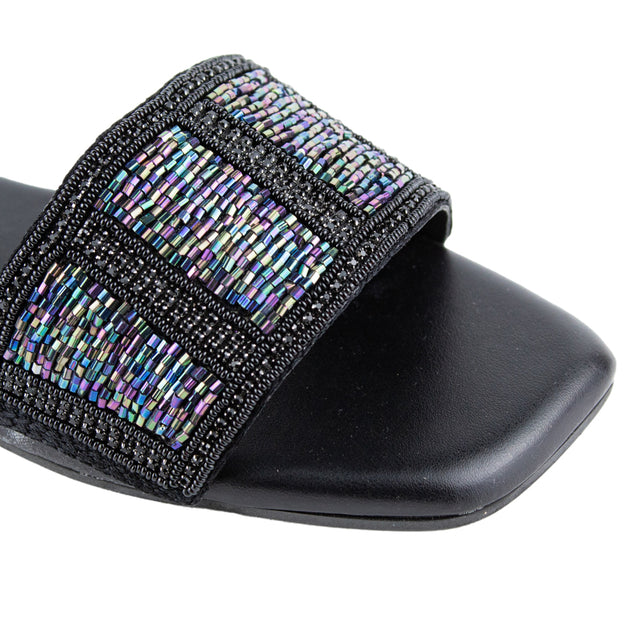 Sophisticated Black Flat Slippers