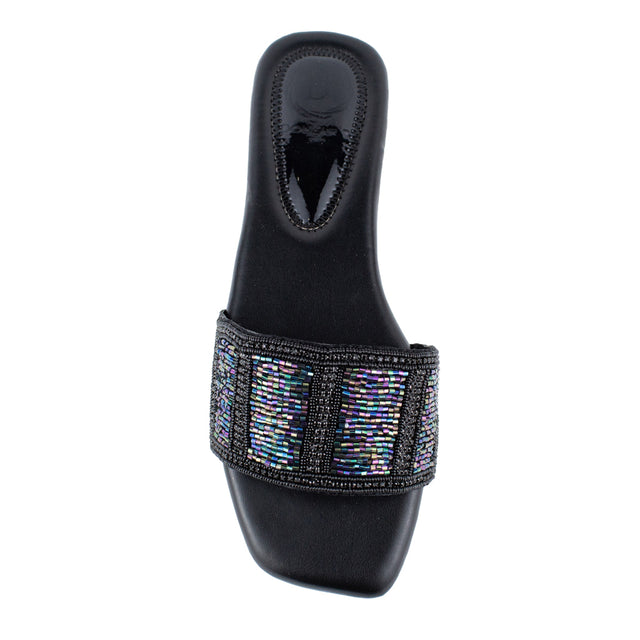 Sophisticated Black Flat Slippers