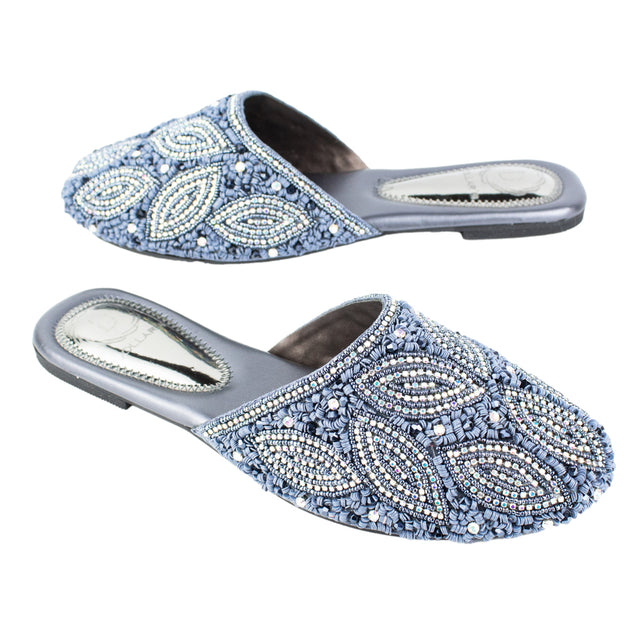 Classic Grey Flat Slippers