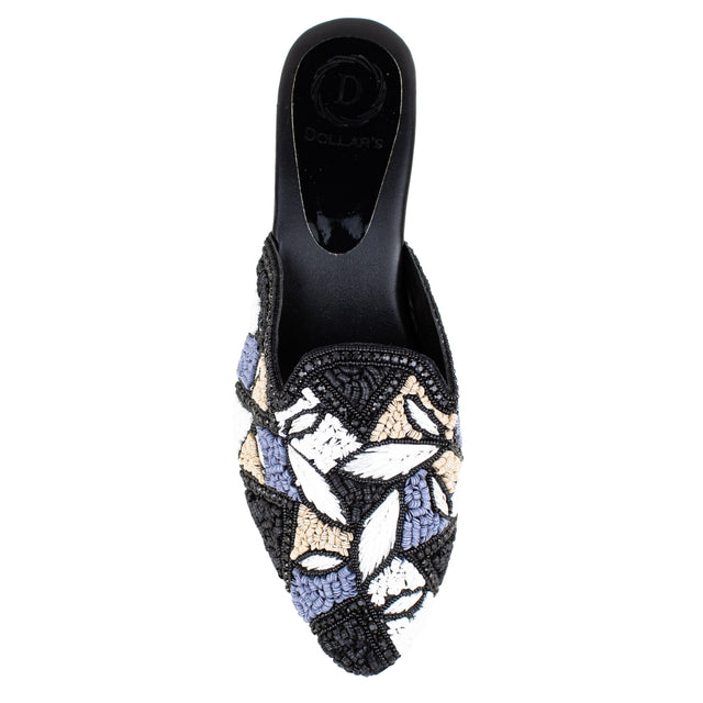 Feminine-chic Black Block Heel Sandals
