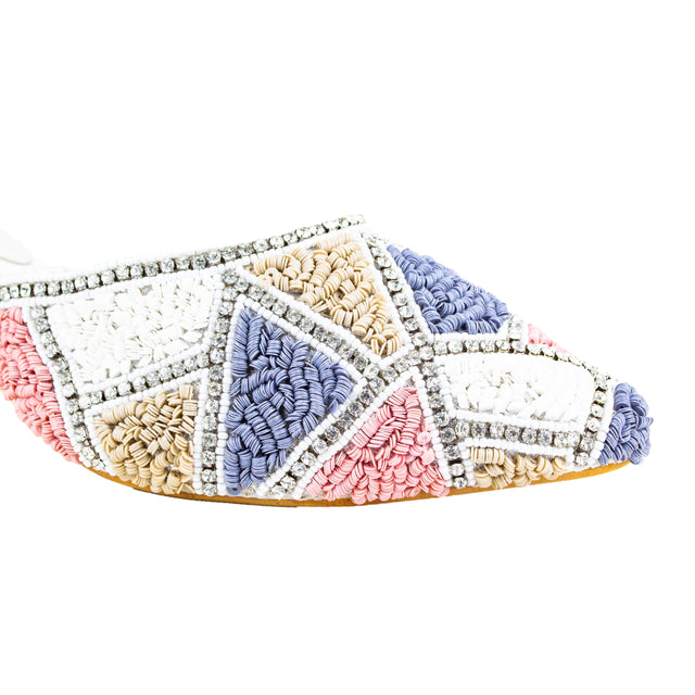 Women White Heel Sandals