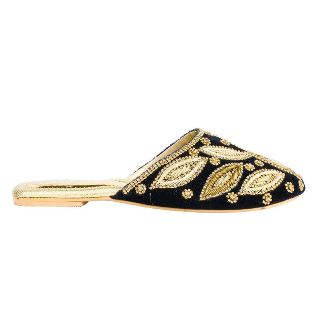 Classic Gold Flat Slippers