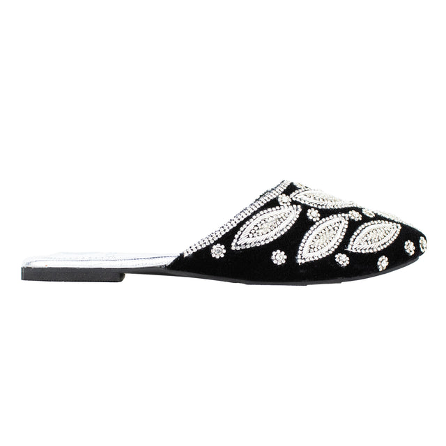 Minimalist Silver Flat Slippers