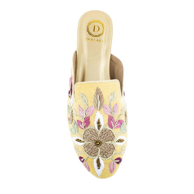 Chic Yellow Flat Slippers
