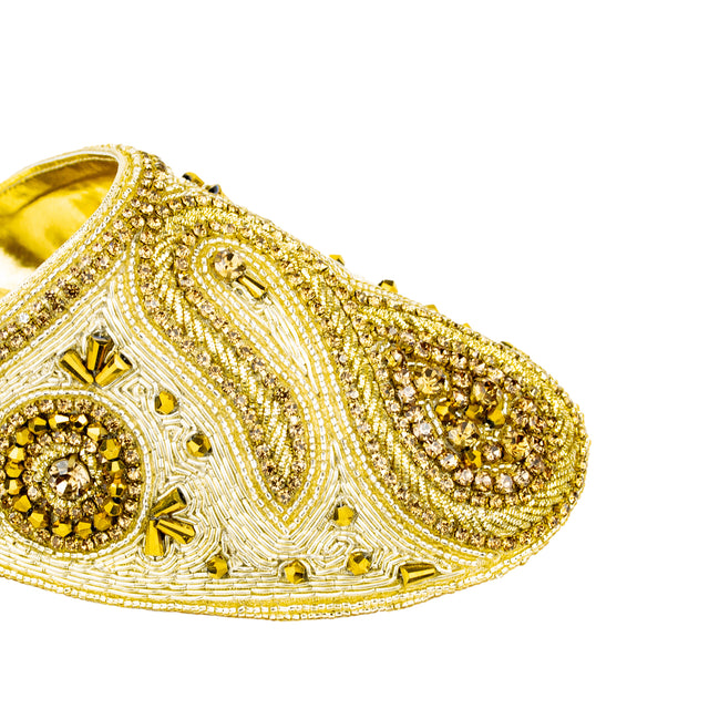 Regal Gold Flat Slippers