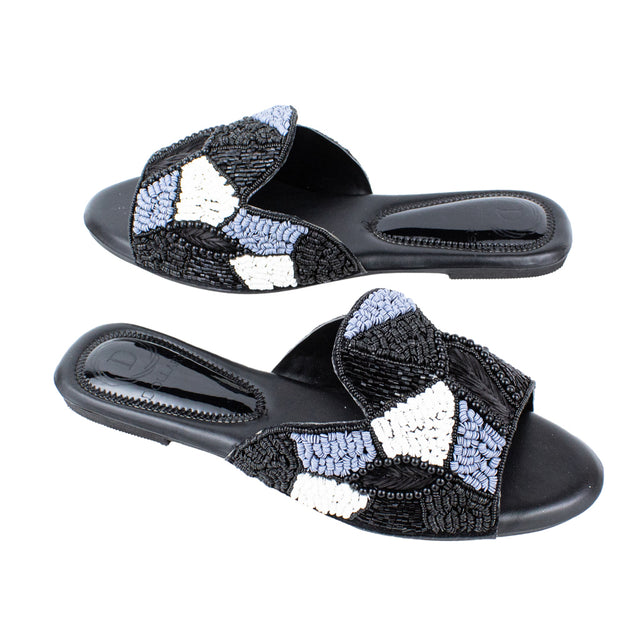 Minimalist Black Flat Slippers