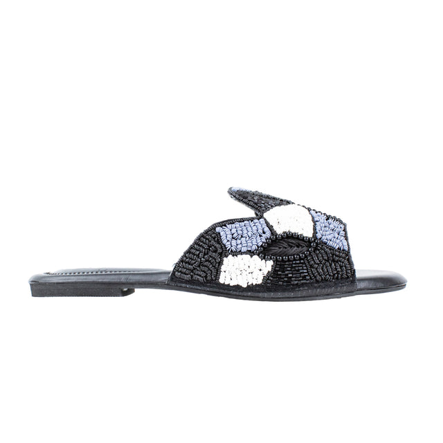 Minimalist Black Flat Slippers