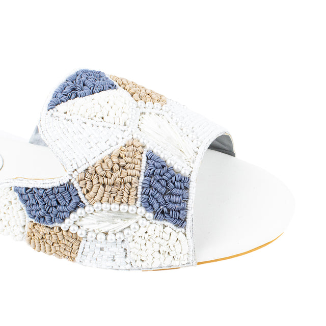 Timeless White Flat Slippers