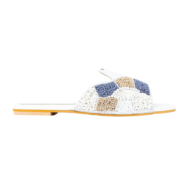 Timeless White Flat Slippers