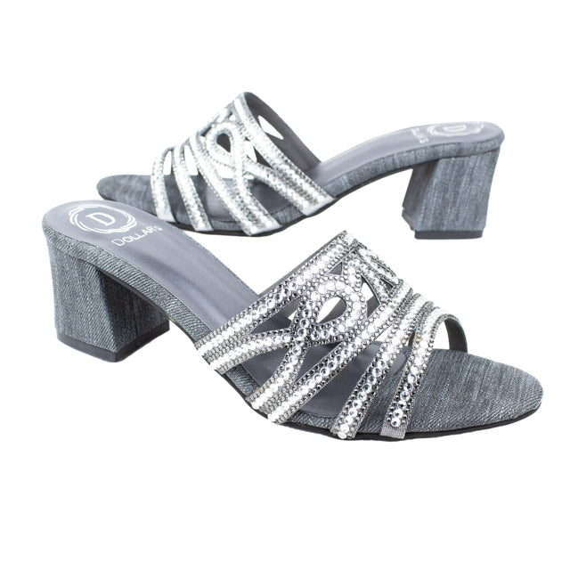Regal Grey Block Heel Sandals