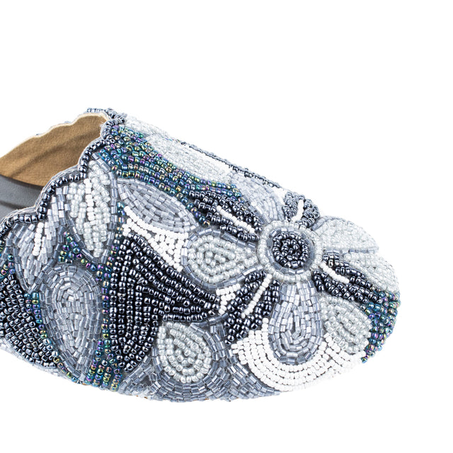 Contemporary Grey Flat Slippers