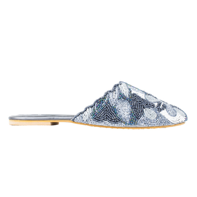 Contemporary Grey Flat Slippers