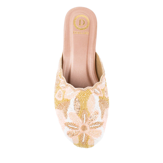 Elevated Rose Flat Slippers