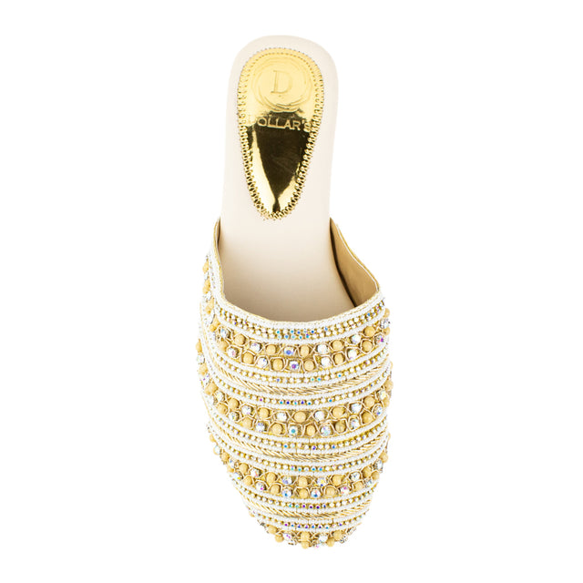 Refined Cream Flat Slippers