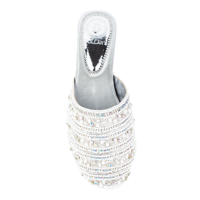 Edgy White Flat Slippers