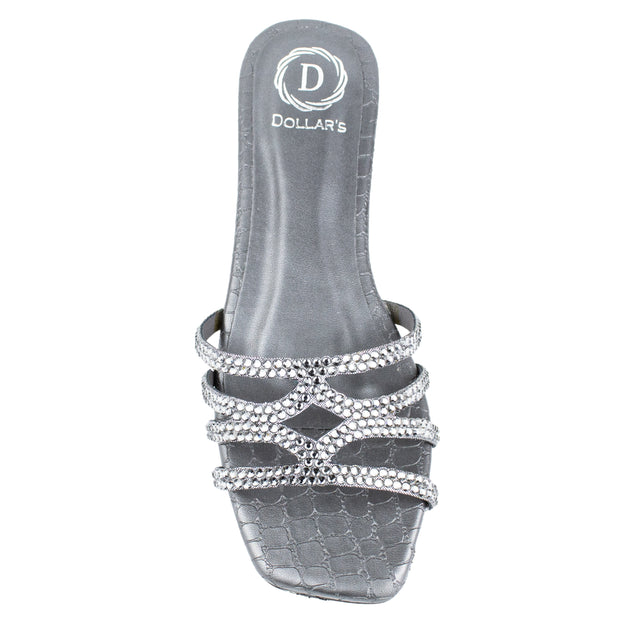Hessa Stylish Grey Flat Slippers