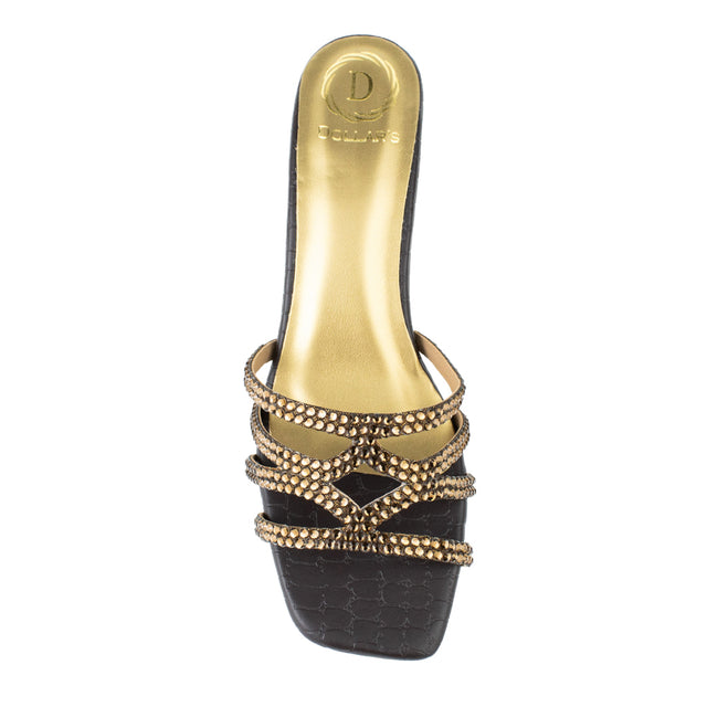 Hessa Stylish Brown Block Heel Sandals