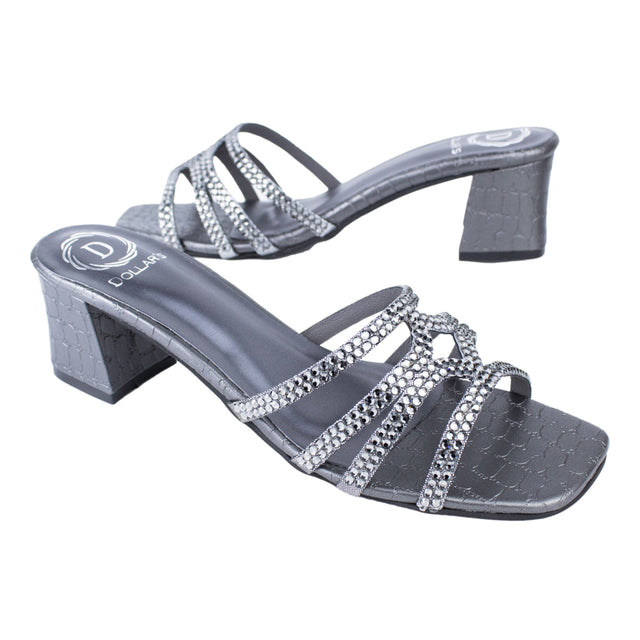 Hessa Timeless Grey Block Heel Sandals