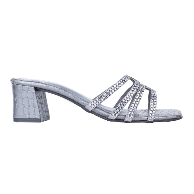 Hessa Timeless Grey Block Heel Sandals