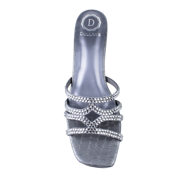 Hessa Timeless Grey Block Heel Sandals