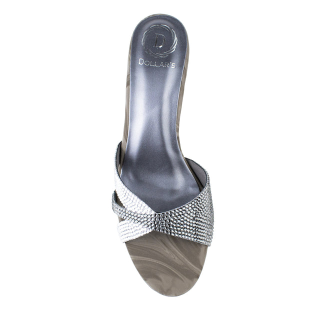 Hannah Regal Grey Pencil Heel Sandals