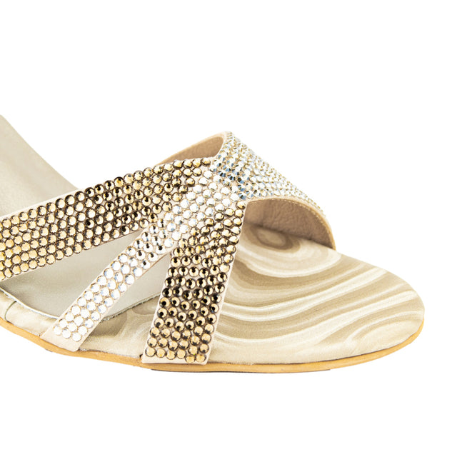 Hannah Vibrant Nude Pencil Heel Sandals