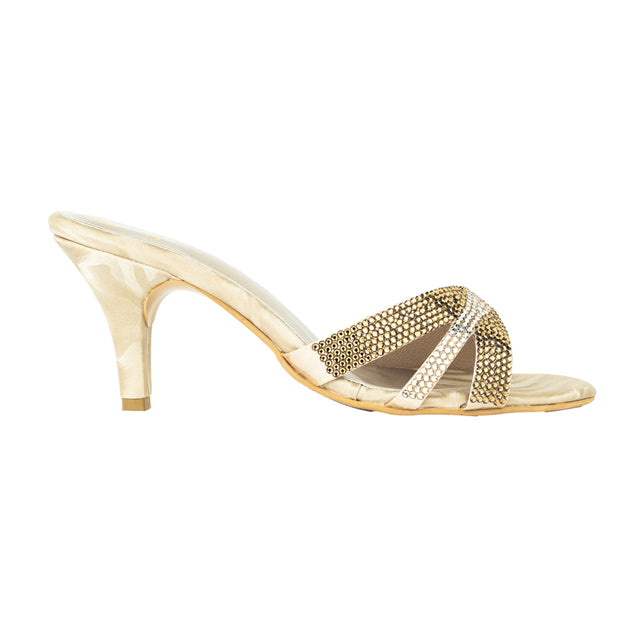 Hannah Vibrant Nude Pencil Heel Sandals