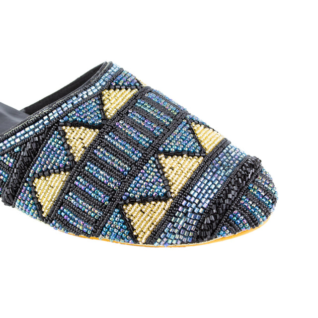 Chic-casual Black Flat Slippers