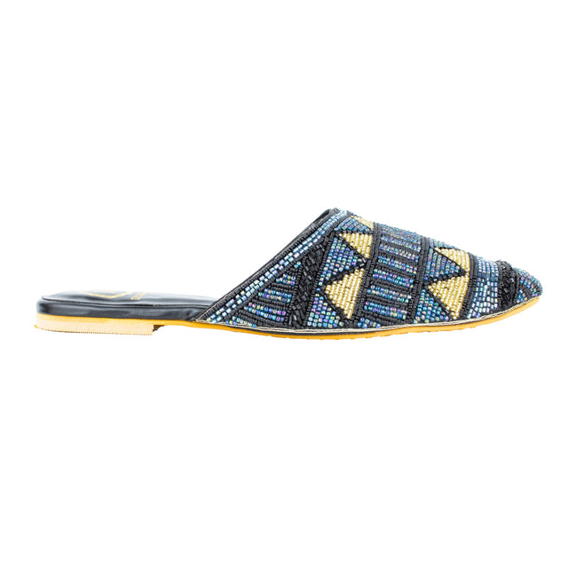 Chic-casual Black Flat Slippers