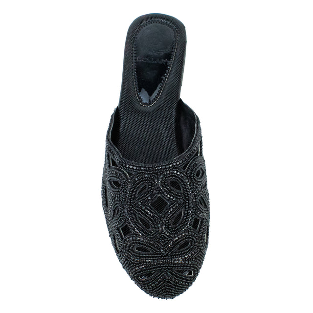 Iconic Black Flat Slippers