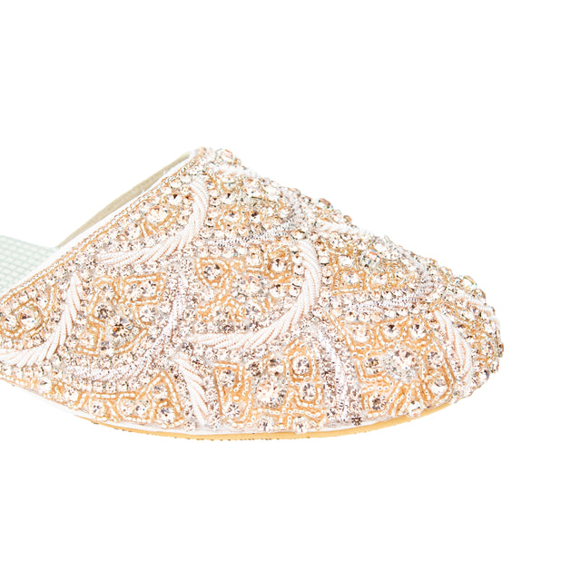 Handcrafted Rose Flat Slippers