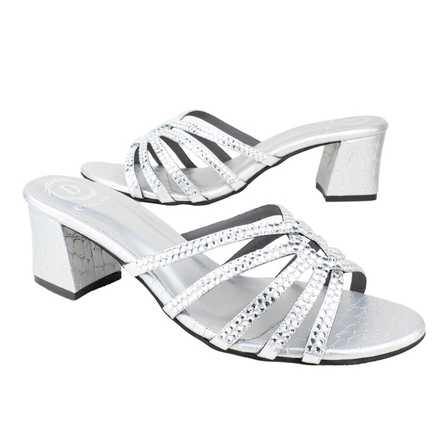 Shamsa Handcrafted Silver Heel Sandals