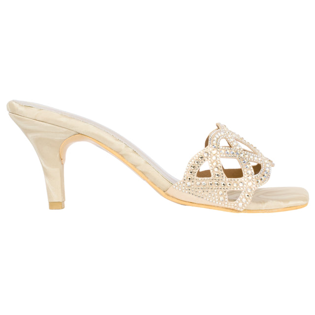 Lama'a Classic Nude Pencil Heel Sandals