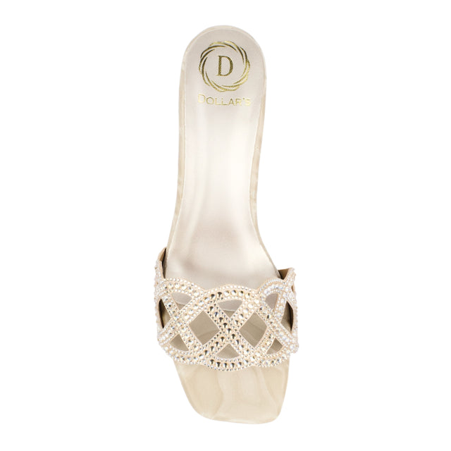 Lama'a Classic Nude Pencil Heel Sandals