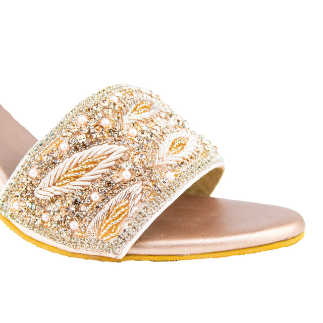 Trendy Rose Pencil Heel Sandals