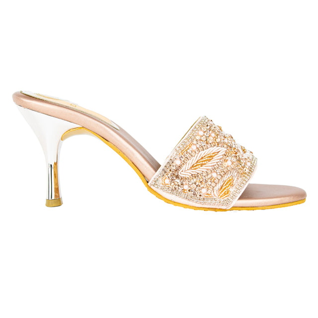 Trendy Rose Pencil Heel Sandals