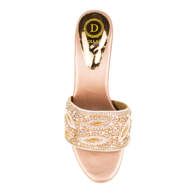 Trendy Rose Pencil Heel Sandals