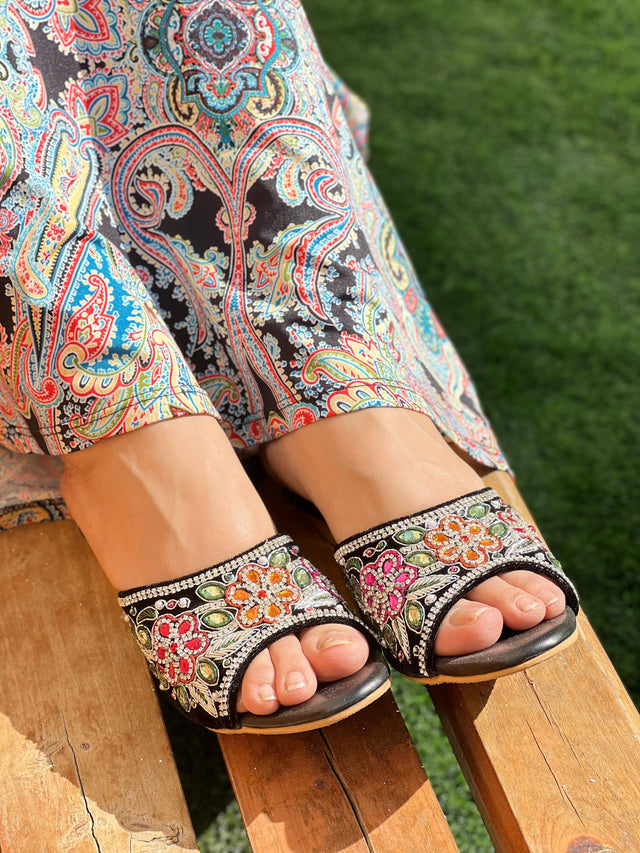 Sleek-modern Silver Multi Pencil Heel Sandals