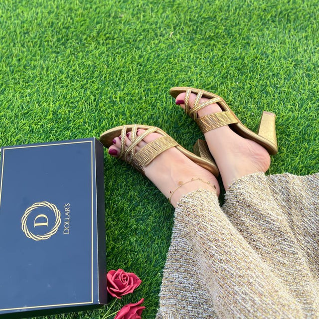 Amna Refined Bronze Pencil Heel Sandals