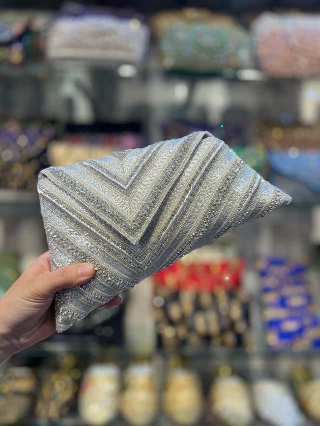Silver Flap Purse