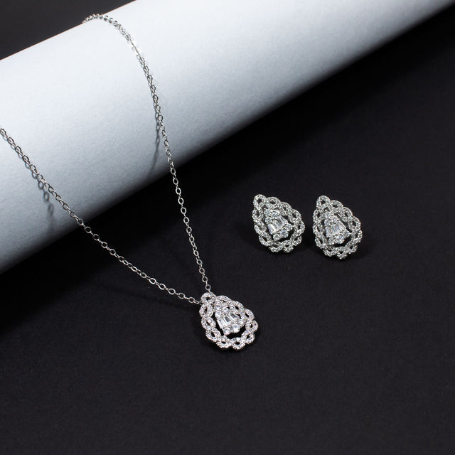 ZCL06 - قلادة سلسلة مطلية بالذهب الوردي عيار 14 قيراط