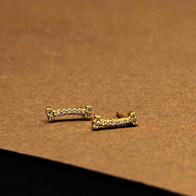 Rose Gold Chain Pendant with Earrings