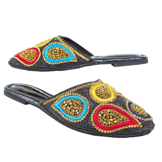Chic Black Flat Slippers