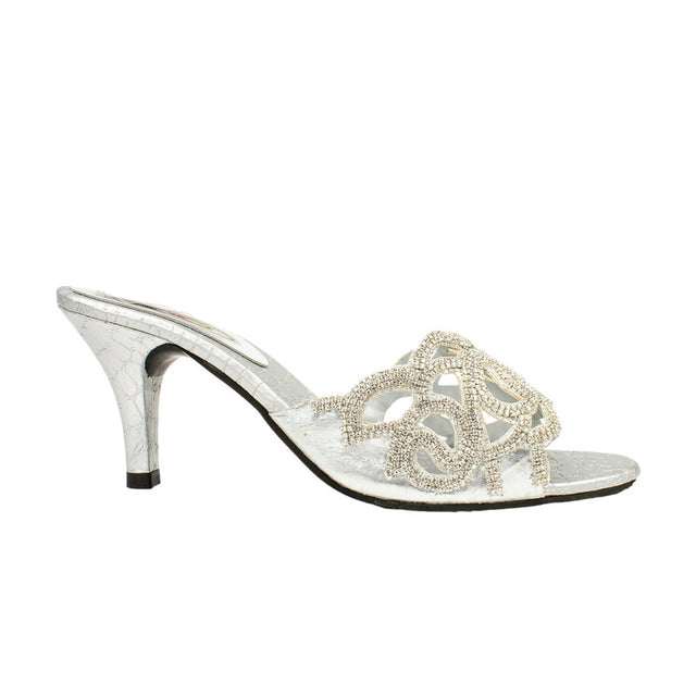 Amani Handmade Silver Pencil Heel Sandals